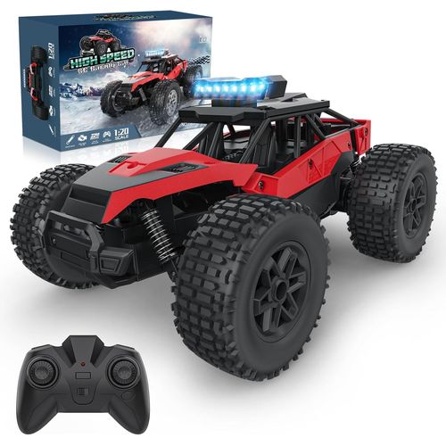 Voiture Télécommandée Tout Terrain, Monster Truck RC Offroad Car Radiocommandée Rapide 22 km/h 2.4GHz, Jouet Enfant Garçons 6 7 8 9 10 11 12 Ans Cadeau Noel Anniversaire Véhicules Téléguidée.[G1495]