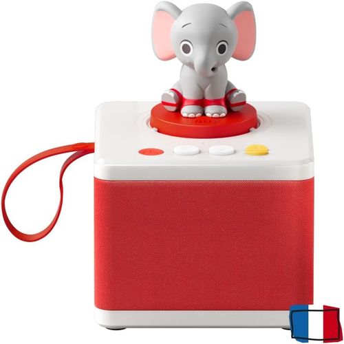 Conteur d¿histoires Blanc Conteuse pour Enfants, Enceinte Audio avec Personnage Sonore ELE l¿Éléphant, Jeu éducatif avec Contes et Chansons, Enfants de 3 ans et +.[G1706]