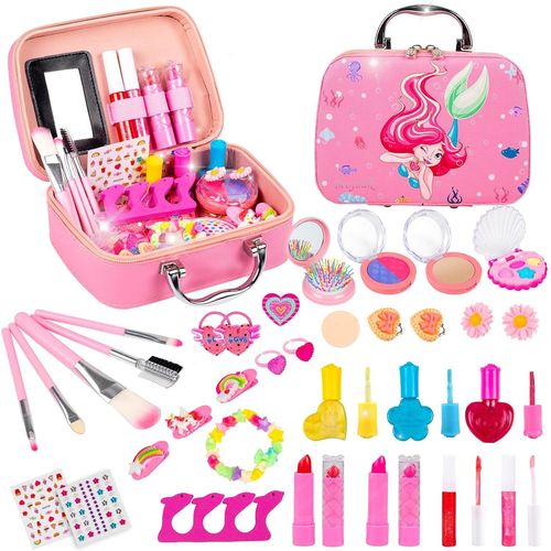 Maquillage Enfant Fille,Jouet Fille 3 4 5 Ans,Malette Maquillage Enfant,Lavable Maquillage Enfant Hypoallergenique,Coffret Maquillage Enfant Filles,Princesse Makeup Set,Cadeau Fille 3 4 5 6 7 8.[G1091]