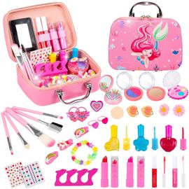 Maquillage Enfant Fille,Jouet Fille 3 4 5 Ans,Malette Maquillage Enfant,Lavable Maquillage Enfant Hypoallergenique,Coffret Maquillage Enfant Filles,Princesse Makeup Set,Cadeau Fille 3 4 5 6 7 8.[G1091]