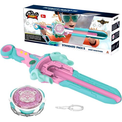 Toupie pour Enfants Jouets métalliques garçons, Battle Tops toupie Launcher, Spinning Tops à partir de 5 6 7 8 9 10 11 12 Ans, Power Pack Spirit Wind Panda.[G486]