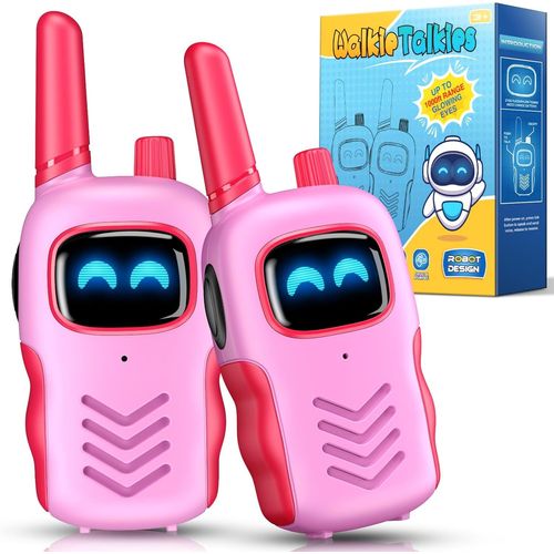 Talkie Walkie Enfants, Cadeau Fille 3 4 5 6 7 8 9 10 11 12 Ans Talkie Walkie Longue Portée Jouet Filles 3-12 Ans Jeux d'extérieur Enfant Jouets pour Enfants de 3-12 Ans.[G890]