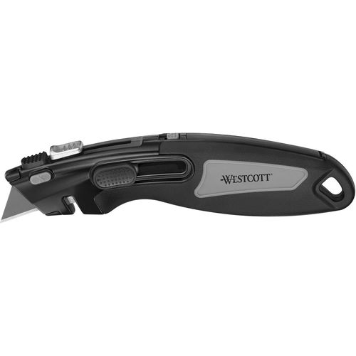 E-84032 00 Beurrier de sécurité avec lames de rechange, magazine de lame et coupe-cordon, poignée Softgrip Noir.[G459]
