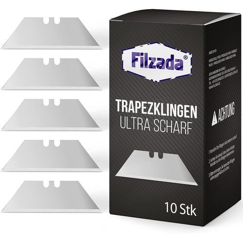 10x PROFI lames trapèzes pour cutters - 0,5 x 0,5 mm - Lames de rechange ultra coupantes aussi pour cutters.[G260]