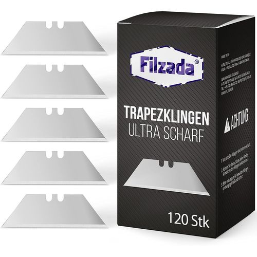 120x lames trapèzes PROFI pour cutters - 0,5 x 0,5 mm - Lames de rechange ultra coupantes également pour cutters.[G261]
