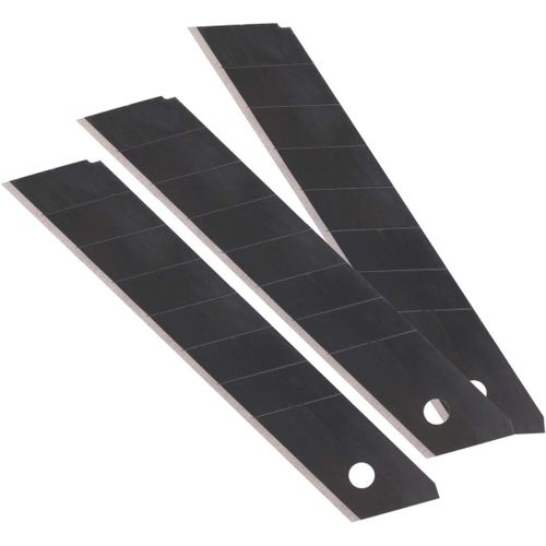 SMART Lame de rechange pour cutter, couteau de poche universel grand 18 mm A'10 Noir.[G316]