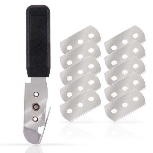 Cutter avec 10 Replaceable Double Side Blade, Acier Inoxydable de précision de Coupe Couteau, Manuel Couteau for Automotive Vinyl Wrap Matériau, papier d'emballage, fond d'écran.[G185]