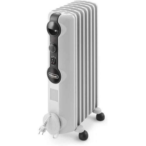 Radia S TRRS0715, Radiateur Électrique pour Pièces jusqu'à 45m³, Radiateur Bain d'Huile avec 3 Niveaux de Chauffage, Boutons Réglables, 1500W, Blanc