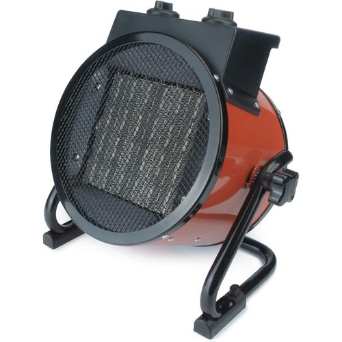 60002 Chauffage électrique à ventilateur | Technologie de chauffage céramique | Ventilateur et chauffage 2en1 | 3000 watts | Pour les grandes pièces, le garage, l'atelier, le bureau