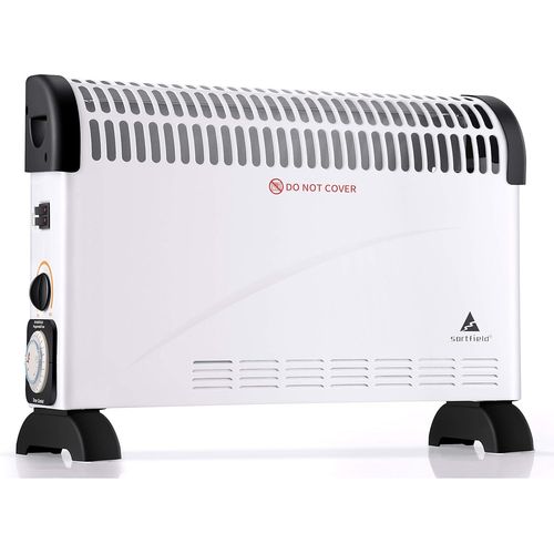 Chauffage de radiateur convecteur / 3 réglages de chaleur réglables (750/1250/2000 W) chauffage électrique à convection avec thermostat réglable et minuterie