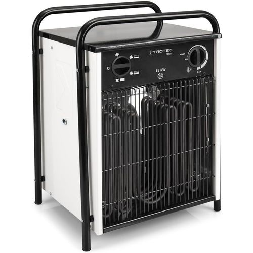 Aérotherme électrique TDS 75 de 15 kW Chauffage soufflant | Radiateur | Chauffage de chantier avec Thermostat intégré | Chauffage à 3 niveaux de chauffe (5-10-15 kW)