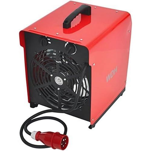 Aktobis Chauffe-eau électrique Chauffe-bâtiment -BGP09 avec ventilateur intégré et une puissance de chauffage maximale de 9.000 W (9 kW) !