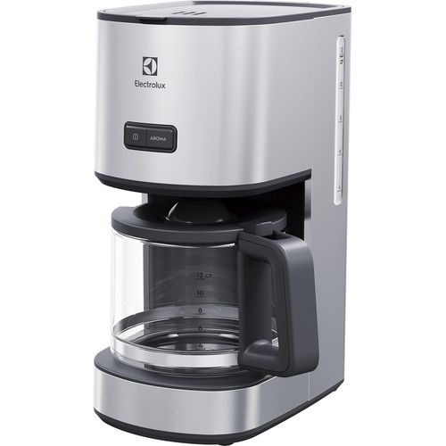 E4CM1-4ST Machine à café Américaine programmable, 1080 W, 1,65 Litre, Inoxydable, Gris (Acier)