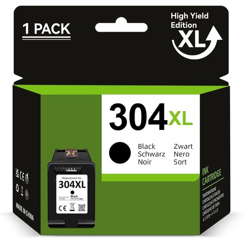 304XL Remanufacturées Cartouches d'encre Remplacement pour HP 304 XL, pour Envy 5030 5032 5020 5010, Deskjet 3760 2630 3750 2620 2622 3720 3762 3730 3733 3735 3764, Noir