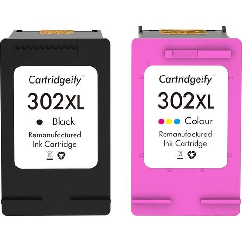 302XL Compatible avec HP 302 302XL Cartouches d'encre Multipack, pour HP Officejet 3830 3831 4650, Deskjet 1110 2130 2132 3630 3632 3637, Envy 4520 4524 4527¿