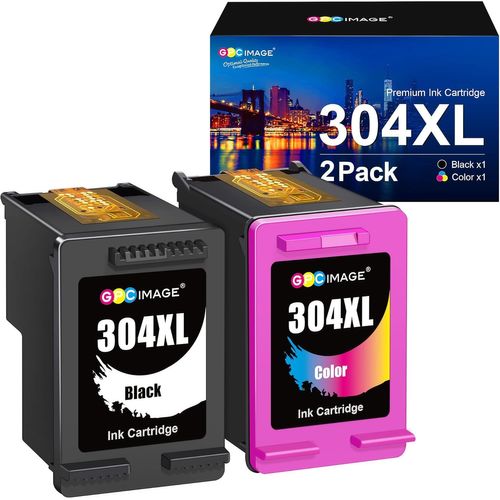 304XL Remanufacturées Cartouches d'encre Remplacement pour HP 304 304 XL pour Envy 5010 5020 5030 5032 Deskjet 2620 2622 2630 2632 2633 2634 3720 3730 3733 3735 (Noir Tri-Colore, 2-Pack)