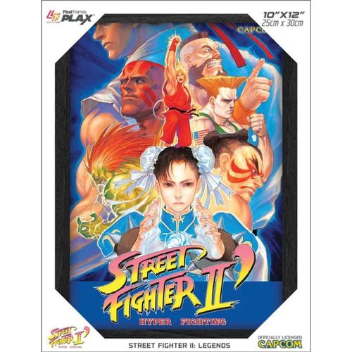 Pixel Frames Plax Street Fighter 2' Hyper Fighting Legends - Lenticular Frame