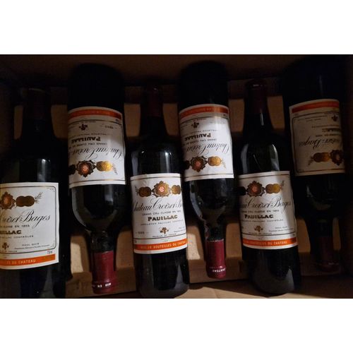 Carton De 6 Btls De Chateau Croizet Bages 1995 Pauillac