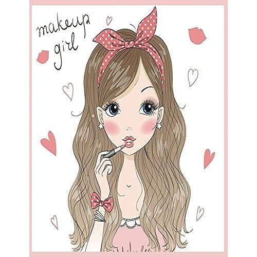 Makeup Girl: Quote Cover Kids Large Ruled Notebook Lined Exercise Journal With 150 Pages To Write Draw Sketch For Boys Girls Teens And Student (Childrens Collections)