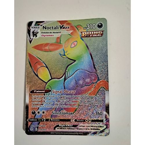 Carte Pokemon Noctali Vmax 214 Evolution Celeste