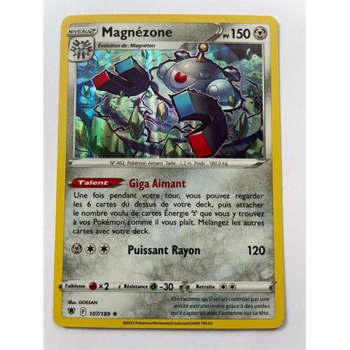 Carte Pokémon Magnezone Holo 107/189 Anglais 