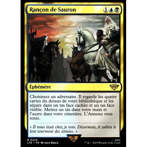 Rançon De Sauron - Magic - Le Seigneur Des Anneaux - Chroniques De La Terre Du Milieu Vf - R - 225