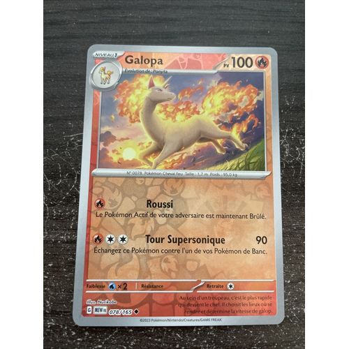 Pokemon Galopa 078 / 165 Reverse