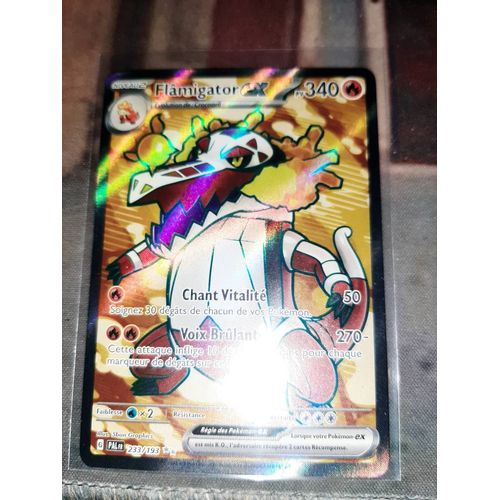 Flâmigator Ex- Ev2 : Évolutions À Paldea - 233/193 Secrete - Carte Pokémon Française