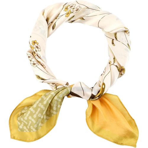 Foulard Carré En Soie De Mûrier 100% Naturel Pour Femme 68 X 68cm Foulard Léger.[G311]