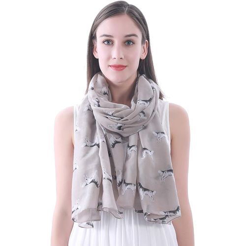 Lina & Lily Écharpe Châle Foulard Femme Bufanda Imprimé Chiens - Golden Retriever.[G1012]