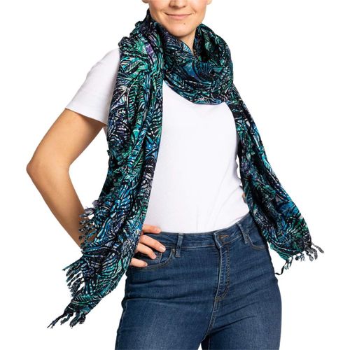 Écharpe Batik I Foulard Surdimensionné I Fabriqué À La Main ¿ Chaque Pièce Est Unique I Écharpe Multifonctionnelle I Écharpe Longue.[G1252]