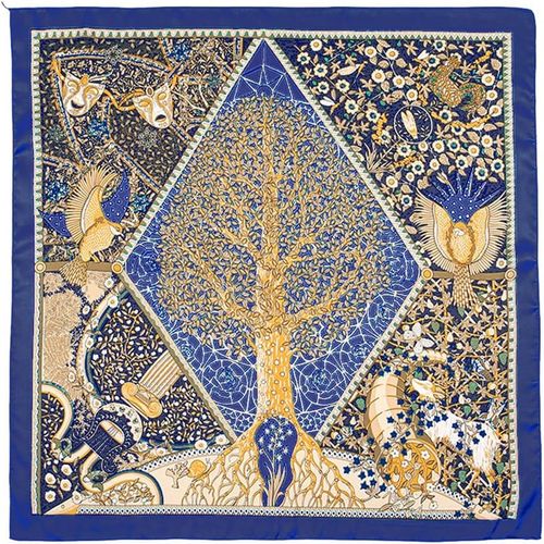Foulards Masculin Bandana Carré Doux Paisley Foulard En Soie Écharpe Attacher Lisse Banquet Ascot Costume Mouchoir(Bleu Marine).[G775]