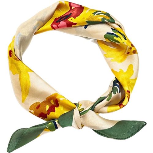 Dames Satin Carré Foulard Belle Design Mixte Imprimé Femmes Cou Foulards En Soie Grande Taille Cadeau Mode Doux Lisse.[G798]