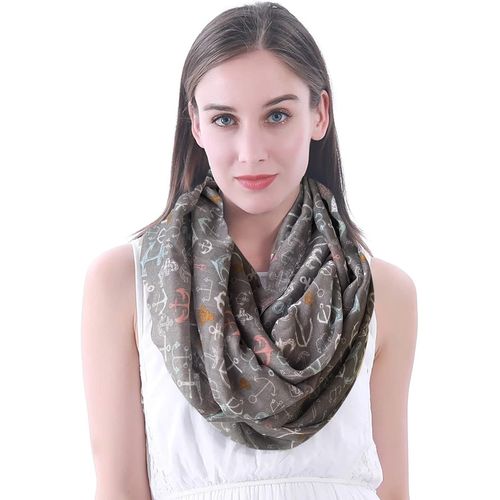 Lina & Lily Foulard Tube Imprimé Ancres.[G558]
