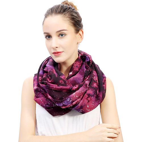 Lina & Lily Foulard Tube Imprimé Galaxie Et Étoiles.[G571]