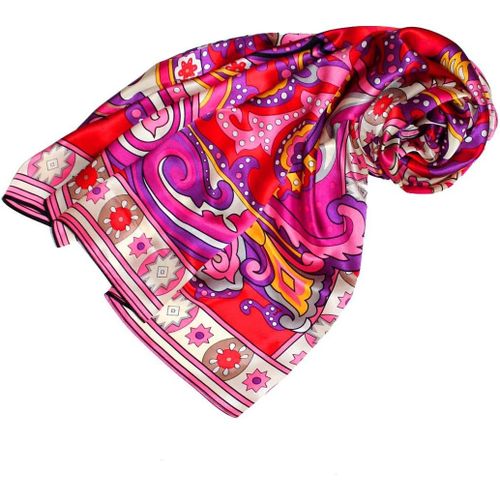 Foulard Pour La Femme ¿ Écharpe À La Mode De 100% Soie Pour Le Printemps Et L¿Été Avec Les Mesures De 110 X 110 Cm ¿ Soyeux, Élégant Et Très Coloré ¿ Une Sensation De Luxe.[G1278]