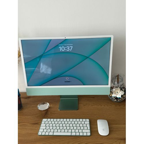 Apple iMac 24" M1 - Ram 8 Go - DD 250 Go - Vert