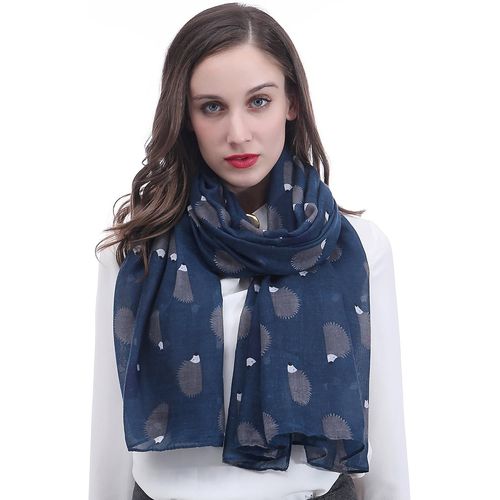 Lina & Lily Écharpe Foulard Pour Femme Imprimé Hérisson.[G860]