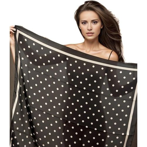 Foulard De Designer Pour Femme - Rose Classique - En Mousseline De Soie - Léger - 90 X 90 Cm - Cadeau Pour Fille Et Mère, Modèle 10, 90x90.[G1335]