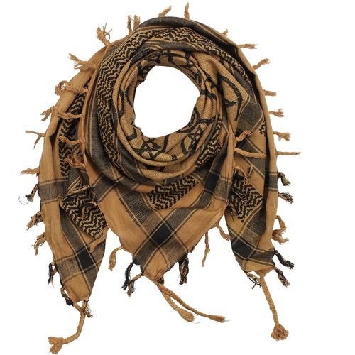 Foulard Palestinien/Keffieh En Coton - Motifs Pentagramme - 100 X 100 Cm - Large Palette De Couleurs!.[G1116]