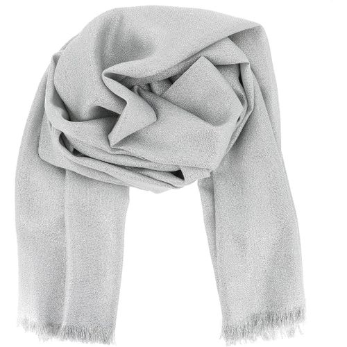 Etole Mariage Brillante 10% Polyester 90% Viscose - Grand Foulard Femme Fils Argentés Chic Et Léger - Maxi Foulard Long Et Rectangulaire 210cm X 100cm - Chale Et Moderne.[G429]