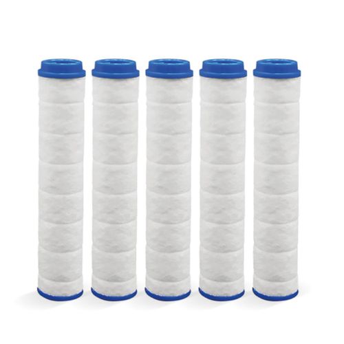 Lot de 5 filtres pour douchette | SAVEWATER DELUXE | VENTEO | Filtre remplaçable | Pour pommeau de douche | Système de filtration des particules | Economise et filtre l'eau