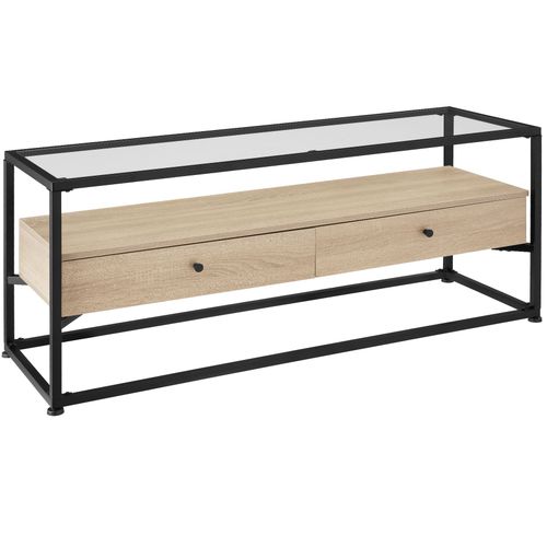 Buffet Bas Maidenhead 121,5x41,5x50,5cm - Bois Clair Industriel, Chêne Sonoma