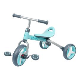 MONDO Tricycle évolutif convertible et pliable avec siege rotatif - On & Go  Moovi Explore - Bleu - 12 mois et plus