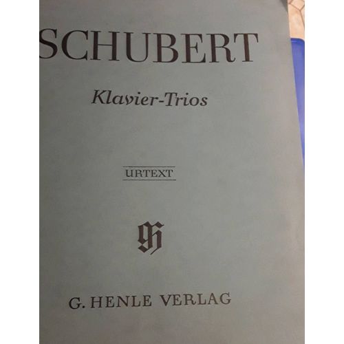 Schubert Klavier Trios Urtext Opus 99 Verlag