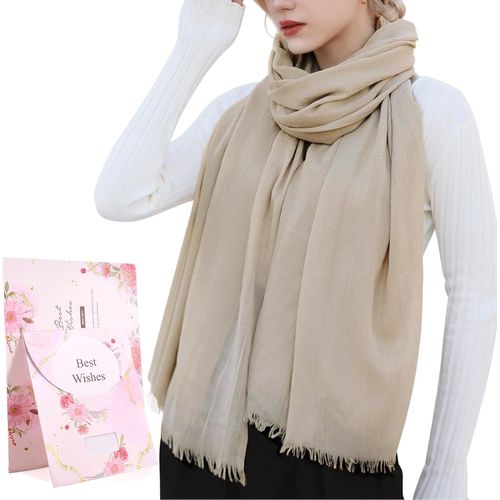 Foulard Châle Femme Écharpe Pour Printemps Automne Hiver Étole Longues Scarf Pour Mariage Soirée Cocktail Fête Plage Cover Up Ultra-Léger Respirant Elégant Cadeau 195 X 95cm.[G25]