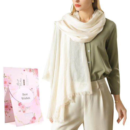 Foulard Châle Femme Écharpe Pour Printemps Automne Hiver Étole Longues Scarf Pour Mariage Soirée Cocktail Fête Plage Cover Up Ultra-Léger Respirant Elégant Cadeau 195 X 95cm.[G23]
