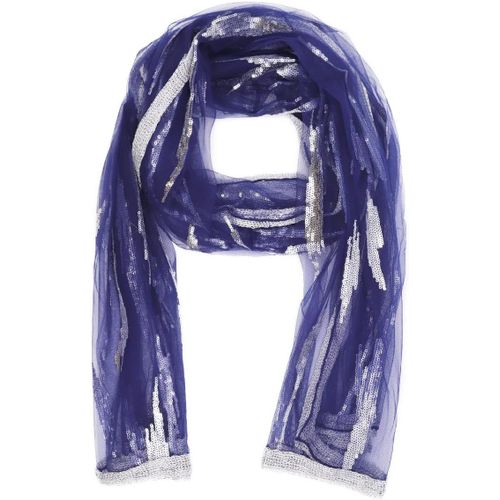 Foulard Léger Avec Strass Écharpe Voile Transparente Étole Élégante Femme Sc029.[G957]