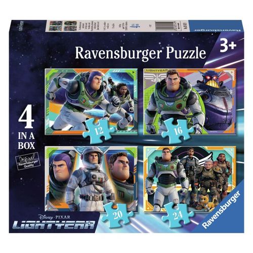 Ravensburger- Buzz Lightyear Puzzle Disney Pixar L Éclair Pour Enfants Partir De 3 Ans To Infinity And Beyond 4 Dans Une Boîte 12 16 20 24 Pi Ces 3142