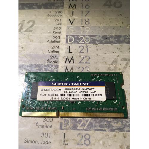 memoire DDR3-1333 2G/256x8